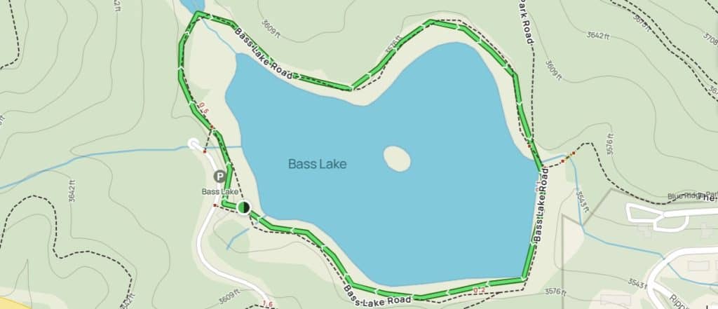 Bass Lake Loop Trail Map | Blowing Rock Hikes