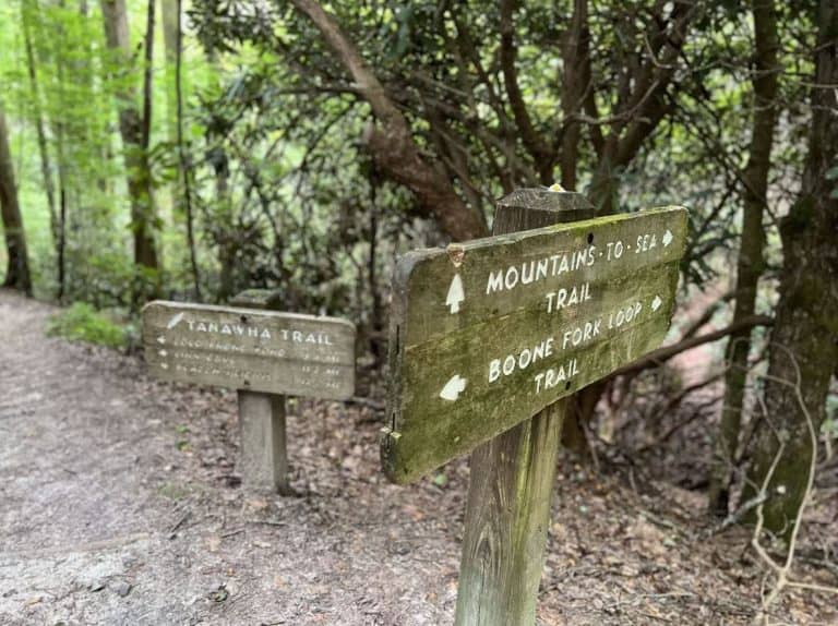 Boone Fork Trail Signpost | Top 10 Blowing Rock Hikes for Conscious Exploration