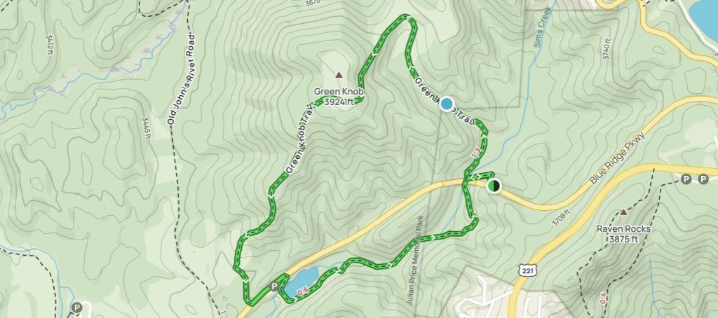 Green Knob Trail Map | Blowing Rock Hikes