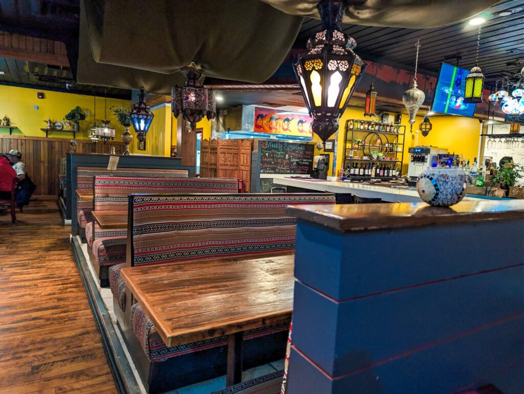 Private Dining Room at Marrakesh Mediterranean Cuisine Jacksonville NC